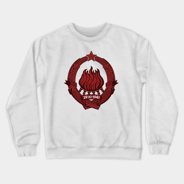 SFRJ Grb Crveni - Red Yugoslavia Crewneck Sweatshirt by StuffByMe